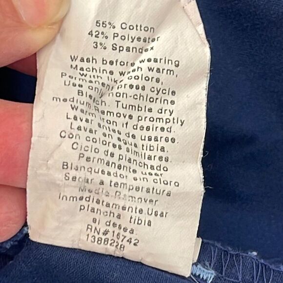 Bio Bring it On Medical Scrub Top. Size XL Navy - Picture 6 of 8